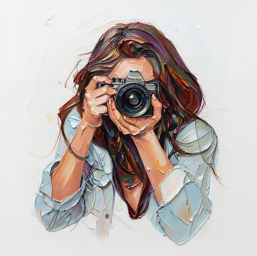 The Observer painting, figurative style, ideal for office spaces.
