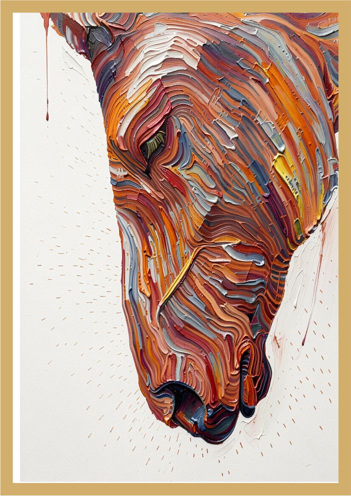 Contour Head painting, contemporary style, ideal for bedroom spaces.
