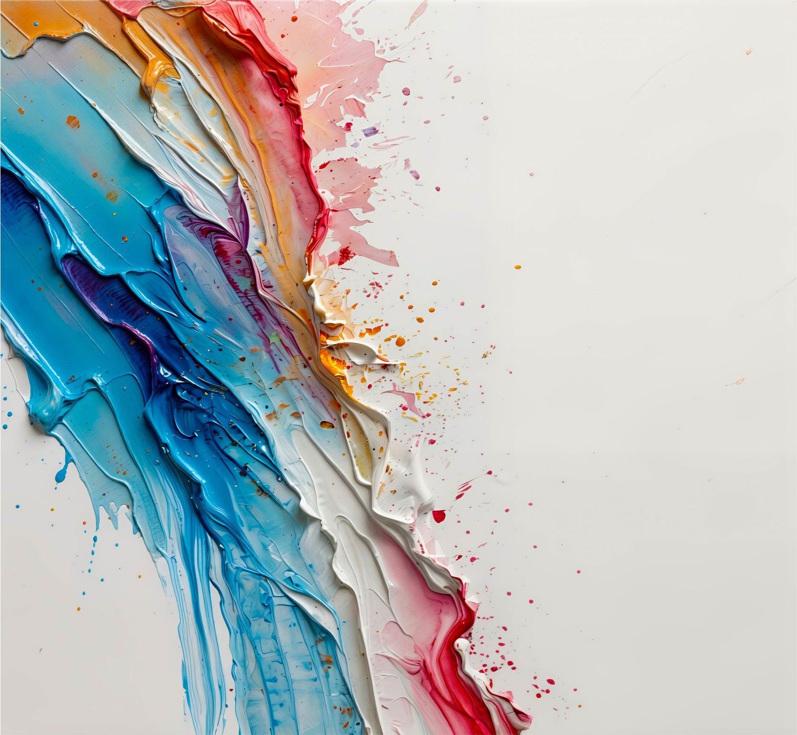 Tidal Ribbon painting, abstract style, ideal for living room spaces.